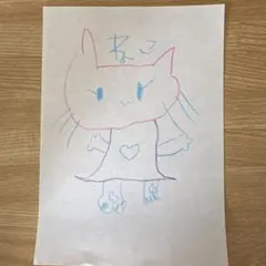 【すぐ消します】手描きイラスト ねこ