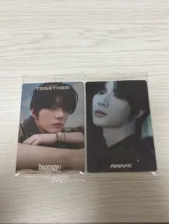 トゥバ　TXT ボムギュ　ツインウエハース　シール2種