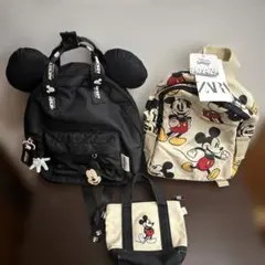 新品未使用ZARA ミッキーマウス リュック 2点　ミニトートバッグ付き