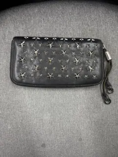 JIMMY CHOO CARNABY 長財布 ブラック スタースタッズ - メルカリ