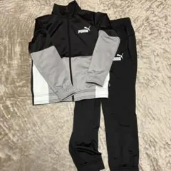PUMA ジャージセット 黒/グレー