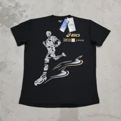 【未使用】asics　アシックス　東京マラソン　プラクティス　Tシャツ　M　黒