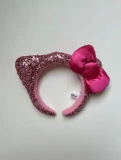 キティピンクスパンコールカチューシャ