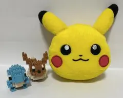ポケモン　ピカチュウ　ミニポーチ　ブロック　ゼニガメとイーブイ