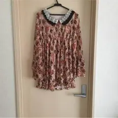 リズリサ風花柄ワンピ