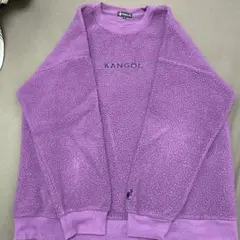 KANGOL パープル フリース トレーナー F