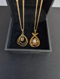 ゴールドトーン ネックレス 2点セット