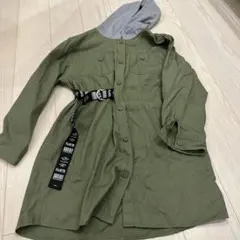 ピンクラテ ミリタリーシャツワンピース