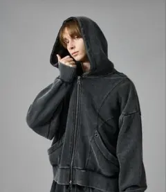 ANDERHUNK ダメージ加工ダークパーカー - メルカリ