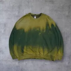 鬼フェード＆ボロ　ギルダン/オリーブグリーンスウェット