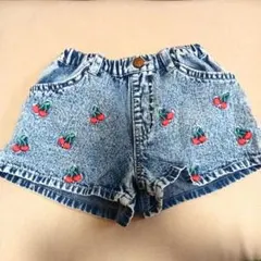 BREEZE チェリー刺繍 ショートパンツ 90　美品