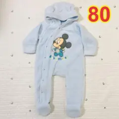 おくるみ ロンパース ディズニー ミッキー 80