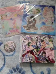 マクロスF アルバム 娘々グレイテスト☆ヒッツ！ アクリルスタンド 缶バッジ