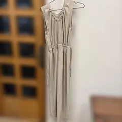 ノースリーブロングワンピース　グレイル