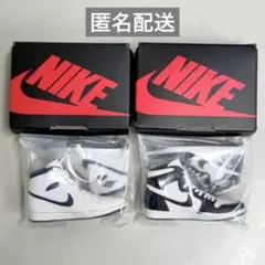 ガチャ ナイキ エアジョーダン 1 ミニチュアコレクション　白×黒　2個セット