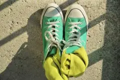 Converse All Star グリーンスニーカー