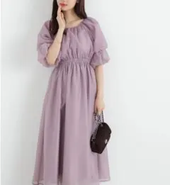 【新品未使用タグ付き】プロポーション♡バルーンスリーブワンピース