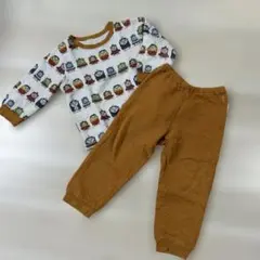 UNIQLO トーマス キルトパジャマセット（オレンジ）100cm