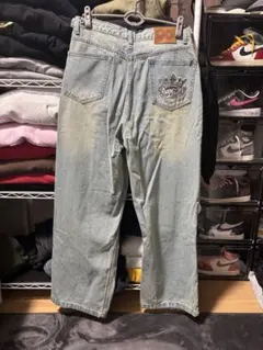 9090 バギーデニム　ライトブルー