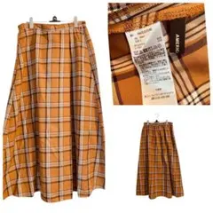 ユ*❄様 【AMERICAN HOLIC】ロングフレアスカート L キャメル M