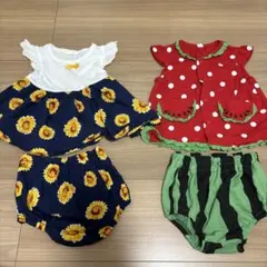 70 女の子　チュニック　ワンピース　半袖　夏服　ベビー服　まとめ売り
