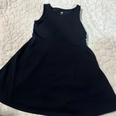 UNIQLO ブラック ノースリーブ ワンピース 110