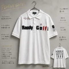パーリーゲイツ  未使用  半袖ポロシャツ PEARLY GATES（パーリーゲイツ） ポロシャツ 「PEARLY GATES」PG is PG