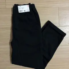 UNIQLO ブラック 150 ウルトラストレッチワイドパンツ