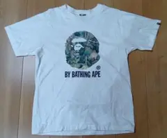 A BATHING APE Tシャツ ヴィレッジカモ メンズ Mサイズ 白