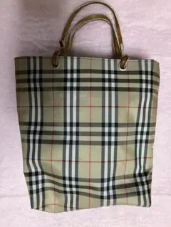 Burberry チェック柄 ハンドバッグ
