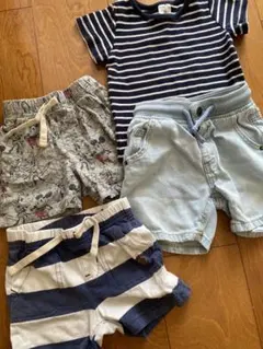 まとめ売り 90 GAPミッキーマウス ショートパンツ 4点セット 保育園