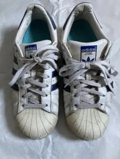 最終セール☆adidas スーパースター ホワイト/ネイビー 28.0cm