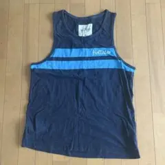 Hollister タンクトップ M ネイビー/ブルー