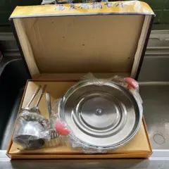 湯豆腐鍋セット 未使用 25cm 卓上鍋 昭和　レトロのサムネイル