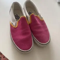 Vans スリッポンスニーカー ピンク/イエロー/グレー