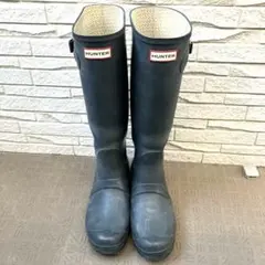 HUNTERハンター　レインブーツ　バックル付き　UK7