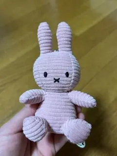 Miffy コーデュロイ キーホルダー ライトピンク