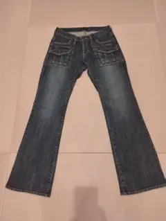 Oririn Jeans ブーツカット デニムパンツダークブルー