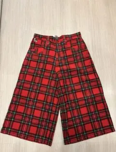 stuka バギーショーツ　W30 中古・古着通販】stuka (ストゥーカ) チェックバギーパンツ