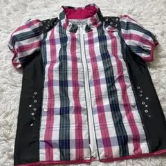 ビバハート ピンク ブラック 半袖 レディース ゴルフ ポロシャツ サイズ42