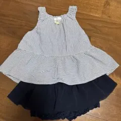 bebe reduction セットアップ　ストライプ　チュールスパッツのサムネイル