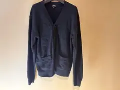 UNIQLO ネイビー カーディガン Mサイズ ボタン付き ポケットあり