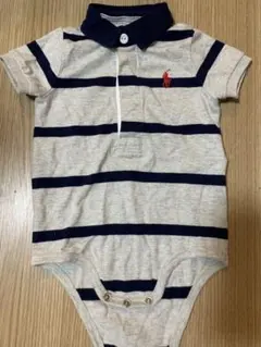 Ralph Lauren ストライプロンパース