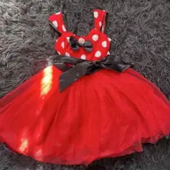 NNJXD ミニーちゃん風ワンピース 100cm