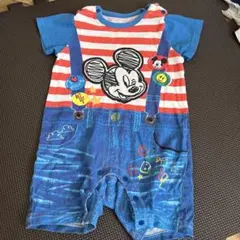 ミッキー だまし絵風ロンパース 80cm