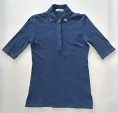 LACOSTE ネイビー 肘丈袖ポロシャツ　サイズ36