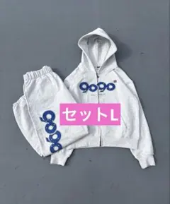 9090 OG Logo Assort Zip セットアップ heather