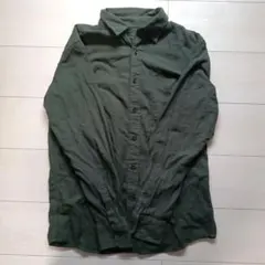 UNIQLO ダークグリーン 長袖シャツ M