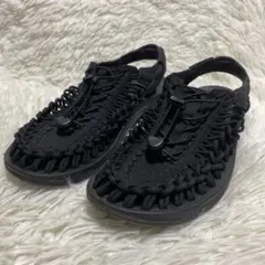 レア 限定 KEEN 千鳥格子×ブラック ユニーク アトモス別注 24.5cm