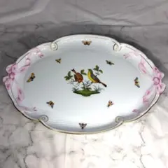 ヘレンド　37cmオーバルサービングプレート ヘレンド ブルーガーランド PBG 07782-0-00 オーバルトレイ 8cm